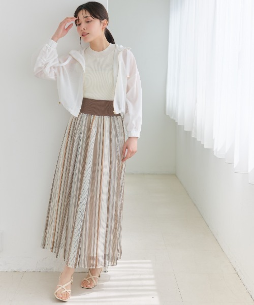 AND COUTURE（アンドクチュール）の「ラメノースリトップス（ニット/セーター・レディース・オフホワイト/ベージュ/ピンク/ライトグレー/ブラック・FREE）」の21枚目の写真