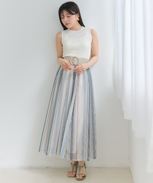 AND COUTURE（アンドクチュール）の「ラメノースリトップス（ニット/セーター・レディース・オフホワイト/ベージュ/ピンク/ライトグレー/ブラック・FREE）」の22枚目の写真