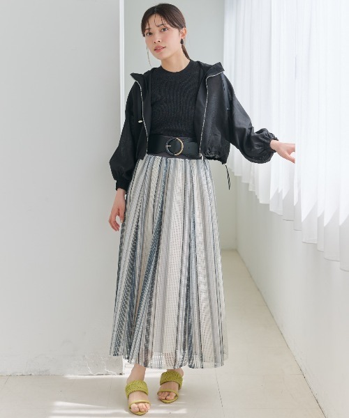 AND COUTURE（アンドクチュール）の「ラメノースリトップス（ニット/セーター・レディース・オフホワイト/ベージュ/ピンク/ライトグレー/ブラック・FREE）」の17枚目の写真