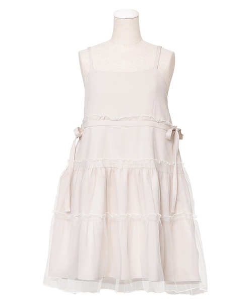 PUNYUS チュールレイヤードキャミワンピース チュールレイヤードキャミワンピース（ワンピース）｜PUNYUS