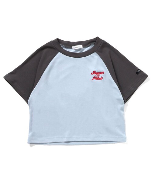 algy（アルジー）の「コンパクトフライスさらっとラグラン半袖T（Tシャツ/カットソー・キッズ・ブラック/チャコール/ライム・X-SMALL/XX-SMALL/SMALL/MEDIUM）」の3枚目の写真