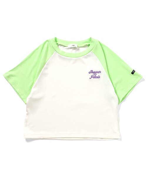 algy（アルジー）の「コンパクトフライスさらっとラグラン半袖T（Tシャツ/カットソー・キッズ・ブラック/チャコール/ライム・X-SMALL/XX-SMALL/SMALL/MEDIUM）」の6枚目の写真