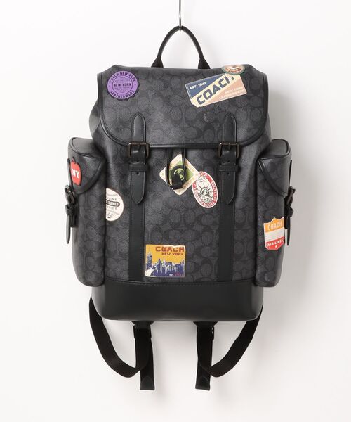 ■極美品■COACH コーチ　シグネチャーキャンバス　リュック　バックパック チャーター バックパック・シグネチャー キャンバス（バック