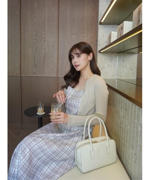 ワンピース Herlipto Paddington Long Dress black M black / cherry】Paddington Long Dress