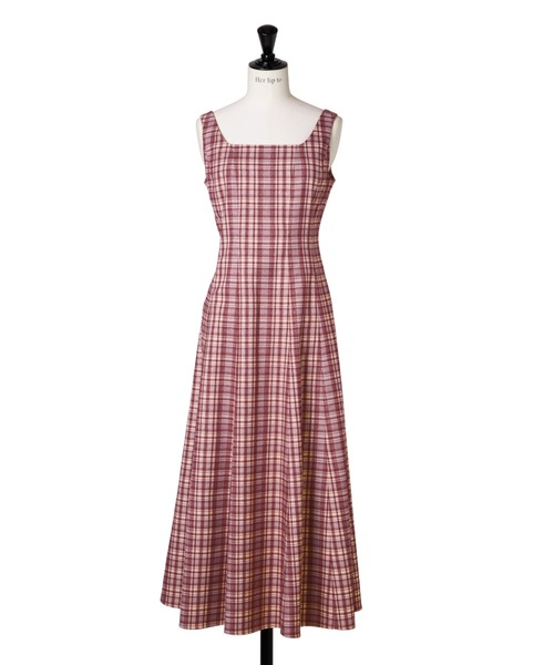 Her lip to(ハーリップトゥー)の「Paddington Long Dress(ワンピース・レディース・チェリーピンク/ブラック/モーブ系・S/XS/M)」の21枚目の写真
