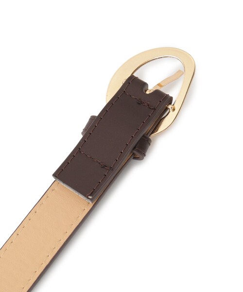 grove（グローブ）の「ニュアンスメタルバックルベルト（ベルト・レディース・ダークブラウン/ブラック・00）」の6枚目の写真