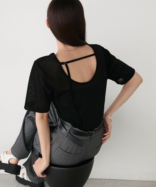 forksy.】シアーベロアバックシャントップス forksy.│MONO-MART