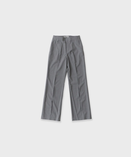 LE CIEL BLEU(ルシェルブルー)の「LE CIEL BLEU/ルシェルブルー Slim Flare Pant w/Sheer Detail スリムフレアパンツwシアーディテール(スラックス・レディース・ブラック/グレー/カーキ・34/36)」の1枚目の写真