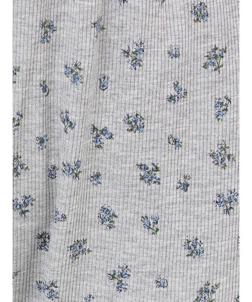 merry jenny（メリージェニー）の「floralフリルリブフレアパンツ（スウェットパンツ・レディース・アイボリー/グレー・FREE）」の7枚目の写真