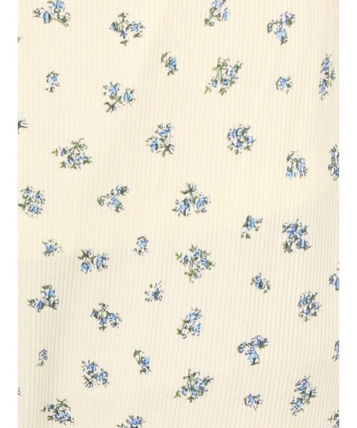 merry jenny（メリージェニー）の「floralフリルリブフレアパンツ（スウェットパンツ・レディース・アイボリー/グレー・FREE）」の6枚目の写真