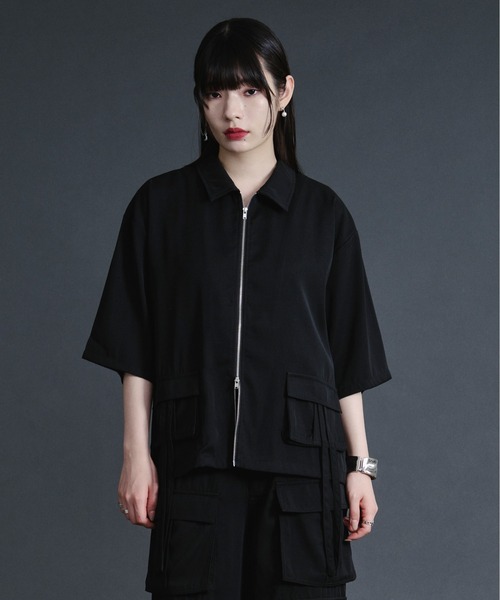 ダブルジップカーゴポケットコードシャツ【セットアップ対応】（シャツ