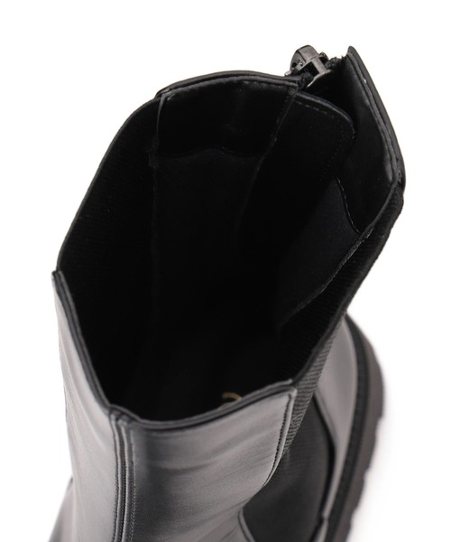 SALON adam et rope'（サロン アダム エ ロペ）の「WS レザートラックソールサイドゴア（ブーツ・レディース・ブラック・23/24/23.5/24.5/36/36.5/37/37.5）」の5枚目の写真