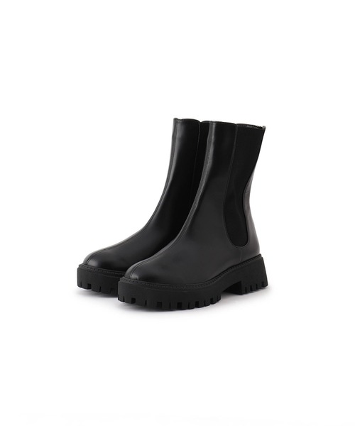 SALON adam et rope'（サロン アダム エ ロペ）の「WS レザートラックソールサイドゴア（ブーツ・レディース・ブラック・23/24/23.5/24.5/36/36.5/37/37.5）」の6枚目の写真