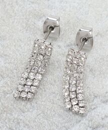 しゃらしゃらビジューピアス