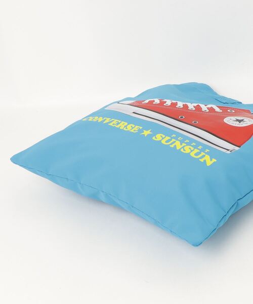 CONVERSE（コンバース）の「CONVERSE / CV SUNSUN FLAT TOTE BAG 80981600（トートバッグ・レディース・アイボリー/ブラック/イエロー/ピンク/サックスブルー・ONESIZE）」の8枚目の写真