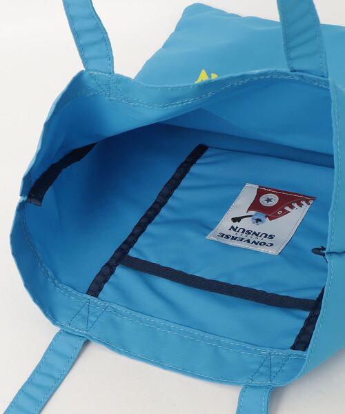 CONVERSE（コンバース）の「CONVERSE / CV SUNSUN FLAT TOTE BAG 80981600（トートバッグ・レディース・アイボリー/ブラック/イエロー/ピンク/サックスブルー・ONESIZE）」の9枚目の写真