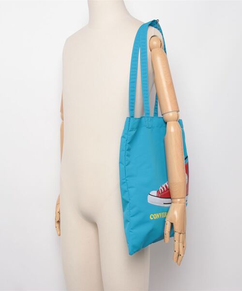 CONVERSE（コンバース）の「CONVERSE / CV SUNSUN FLAT TOTE BAG 80981600（トートバッグ・レディース・アイボリー/ブラック/イエロー/ピンク/サックスブルー・ONESIZE）」の6枚目の写真