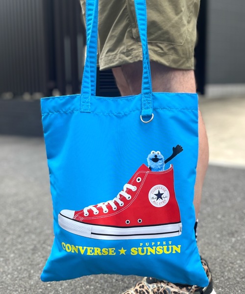 CONVERSE（コンバース）の「CONVERSE / CV SUNSUN FLAT TOTE BAG 80981600（トートバッグ・レディース・アイボリー/ブラック/イエロー/ピンク/サックスブルー・ONESIZE）」の15枚目の写真