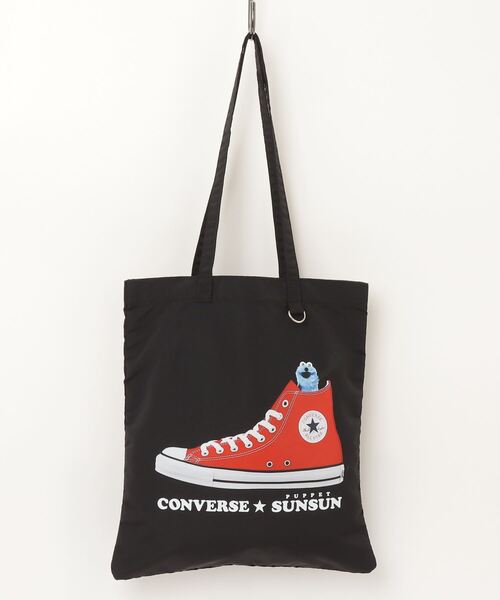 CONVERSE（コンバース）の「CONVERSE / CV SUNSUN FLAT TOTE BAG 80981600（トートバッグ・レディース・アイボリー/ブラック/イエロー/ピンク/サックスブルー・ONESIZE）」の18枚目の写真