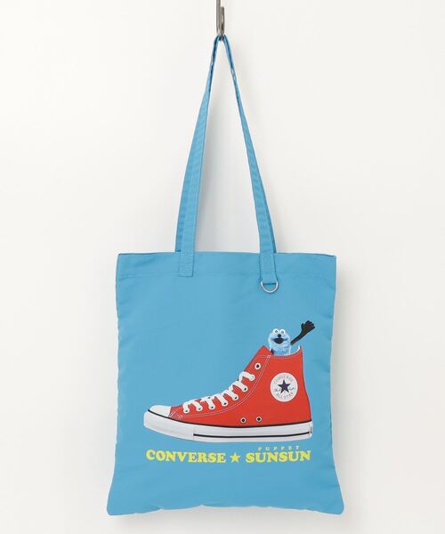 CONVERSE（コンバース）の「CONVERSE / CV SUNSUN FLAT TOTE BAG 80981600（トートバッグ・レディース・アイボリー/ブラック/イエロー/ピンク/サックスブルー・ONESIZE）」の21枚目の写真
