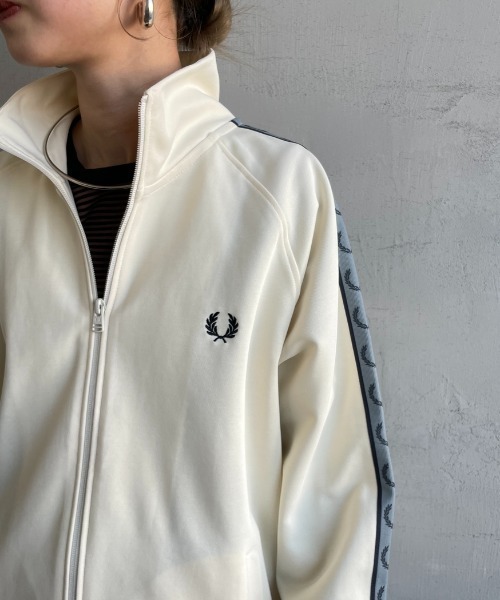 【新品タグ付き】 FREDPERRY コントラストテープトラックジャケット FRED PERRY/フレッドペリー] コントラストテープ トラック