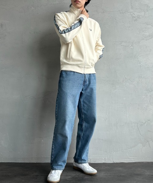 FRED PERRY（フレッドペリー）の「[FRED PERRY/フレッドペリー] コントラストテープ トラックジャケット（ジャージ・レディース・キナリ/ブラック/ネイビー・M/S/XL/L）」の12枚目の写真