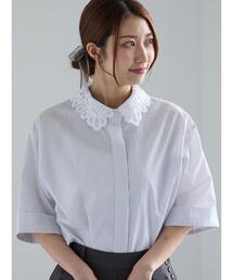 ブラウス シャツ 「Atelier Sucre」レースフレアスリーブシャーリングブラウス「2025spring catalog item」 レディース セール】 【Atelier Sucre】レースフレアスリーブシャーリング