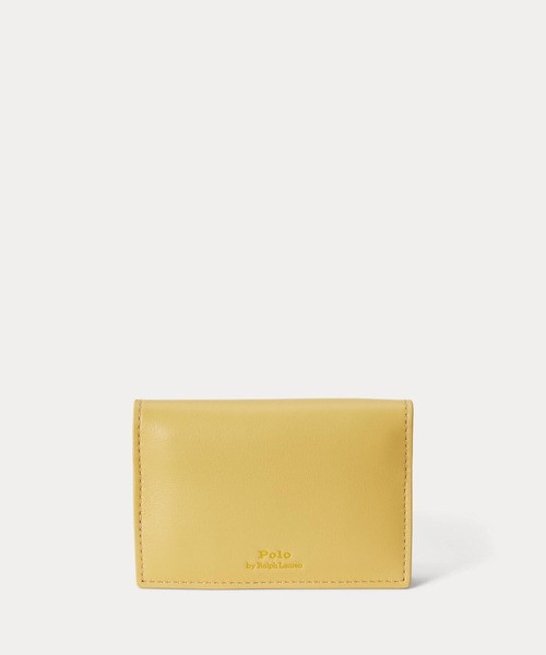 Polo ベア レザー フラップ カード ケース（カードケース）｜POLO