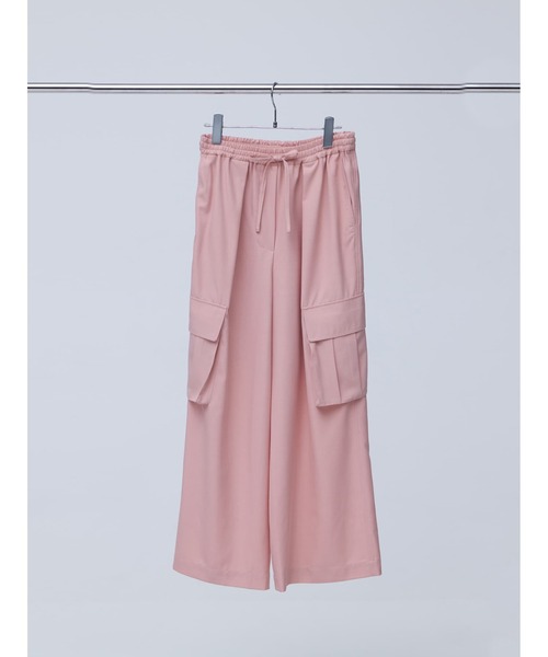 Brown&Street(ブラウンアンドストリート)の「さらさらカーゴパンツ(カーゴパンツ・レディース・ブラック/アイボリー/コーラルピンク・FREE)」の16枚目の写真
