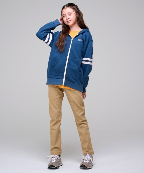 KRIFF MAYER Kid's Collection(クリフメイヤーキッズコレクション)の「裏起毛カラーデニムパンツ(デニムパンツ・キッズ・ブラック/カーキ/ベージュ/ネイビー・120/130/140/150/160/170)」の5枚目の写真