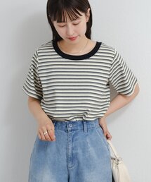 Kastane | B ボーダーチビTEE(Tシャツ/カットソー)