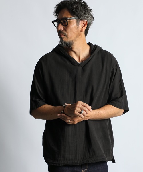 the duffer of st.george ブラックデニムシャツ The DUFFER of ST.GEORGE（ザダファーオブセントジョージ）の