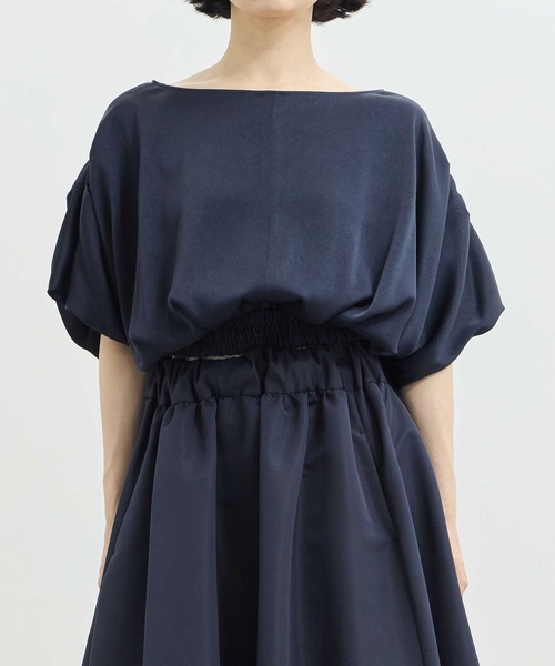 THE TOKYO/ザトウキョウ】2way Satin Blouse/2WAYサテンブラウス