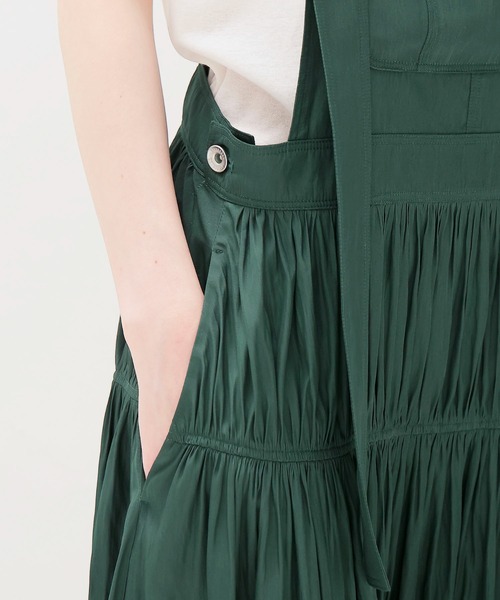 DRESSLAVE(ドレスレイブ)の「dechine air flow overalls dress(デシンエアフローオーバーオールワンピース)(ジャンパースカート・レディース・ネイビー/グリーン・38)」の13枚目の写真