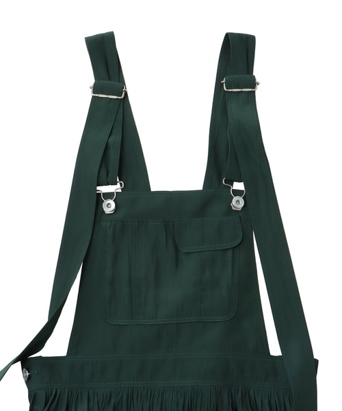 DRESSLAVE(ドレスレイブ)の「dechine air flow overalls dress(デシンエアフローオーバーオールワンピース)(ジャンパースカート・レディース・ネイビー/グリーン・38)」の10枚目の写真