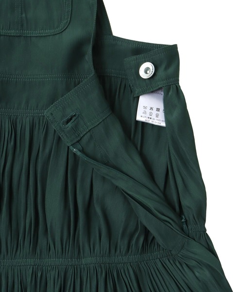 DRESSLAVE(ドレスレイブ)の「dechine air flow overalls dress(デシンエアフローオーバーオールワンピース)(ジャンパースカート・レディース・ネイビー/グリーン・38)」の7枚目の写真