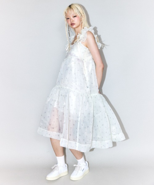 Candy Stripper(キャンディストリッパー)の「GARDEN BUSTIER ドレス(ワンピース・レディース・オフホワイト/イエロー系その他/ブラック・FREE)」の8枚目の写真