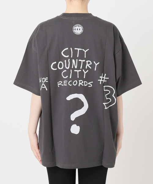 CITY COUNTRY CITY コットンスウェットシャツ M ブラック CITY COUNTRY CITY x Marmot_MMWCCC EVERYWHERE L/