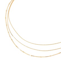 GLOBAL WORK | ステンレスシンプル三連ネックレス/572438(ネックレス)