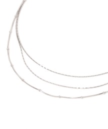 GLOBAL WORK | ステンレスシンプル三連ネックレス/572438(ネックレス)