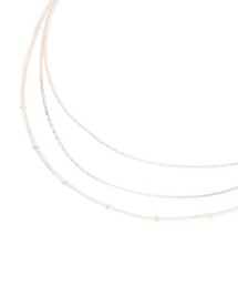 GLOBAL WORK | ステンレスシンプル三連ネックレス/572438(ネックレス)