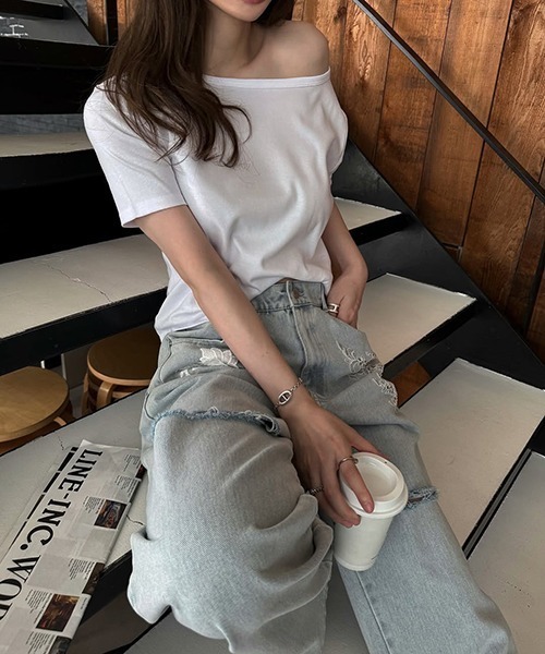 Hanes for WILLFULLY】'2枚セット' Hanes/ヘインズ 2P boatneck