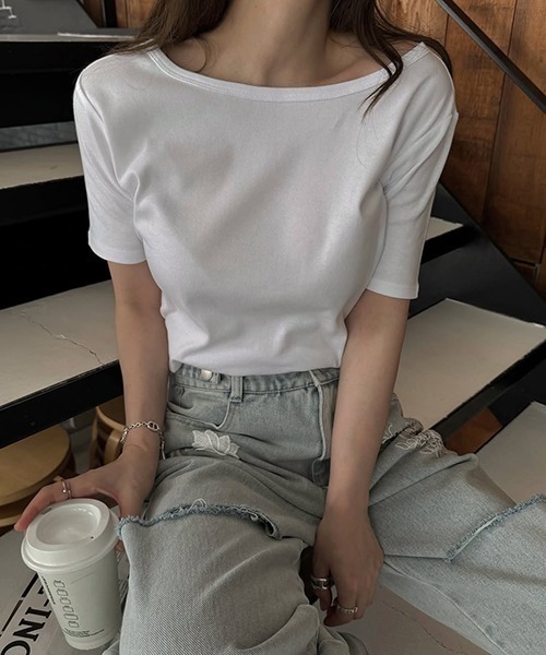 Hanes for WILLFULLY】'2枚セット' Hanes/ヘインズ 2P boatneck
