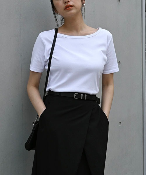 トップス Hanes 2P boatneck pack T-Shirt Hanes for WILLFULLY】'2枚セット' Hanes/ヘインズ 2P boatneck