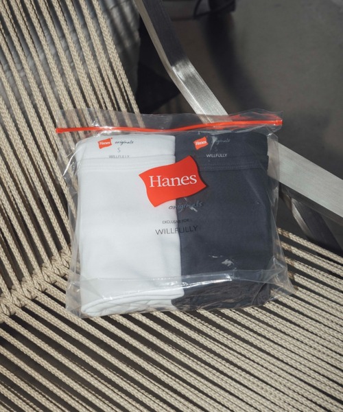 Hanes for WILLFULLY】'2枚セット' Hanes/ヘインズ 2P boatneck pack T