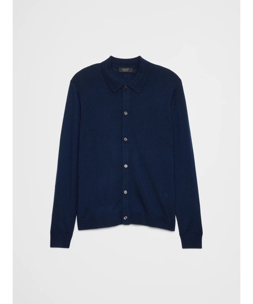 BANANA REPUBLIC FACTORY STORE（バナナリパブリック ファクトリーストア）の「BANANA REPUBLIC FACTORY STORE　　メリノウール ボタンスルー ポロセーター（カーディガン/ボレロ・メンズ・ネイビー/ワイン/チャコールグレー・M/L/XL/S）」の7枚目の写真