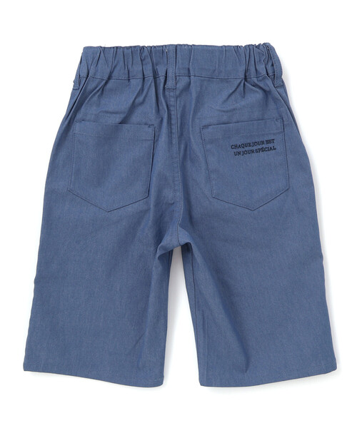 BeBe（ベベ）の「カラーデニムポイントロゴハーフパンツ(90~150cm)（デニムパンツ・キッズ・ブルー/ブラック・120cm/150cm/140cm/130cm/110cm）」の7枚目の写真