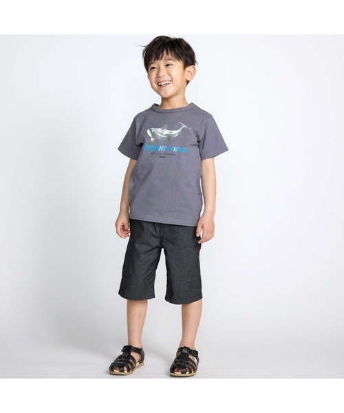 BeBe（ベベ）の「カラーデニムポイントロゴハーフパンツ(90~150cm)（デニムパンツ・キッズ・ブルー/ブラック・120cm/150cm/140cm/130cm/110cm）」の18枚目の写真