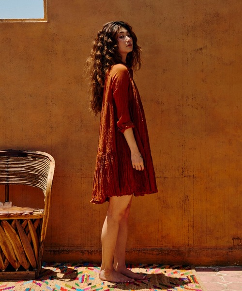 HLAADA（フラーダ）の「(HLAADA for ROSEBUD)COTTON VOILE TUNIC SHIRTS DRESS（ワンピース・レディース・ブラック/ブラウン/オフホワイト・ONE SIZE）」の17枚目の写真