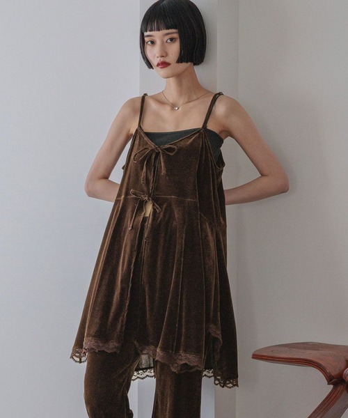 LOWRYS FARM 【上下セット】２ＷＡＹカットベロアミニワンピース他 楽天市場】2WAYカットベロアミニワンピース LOWRYS FARM